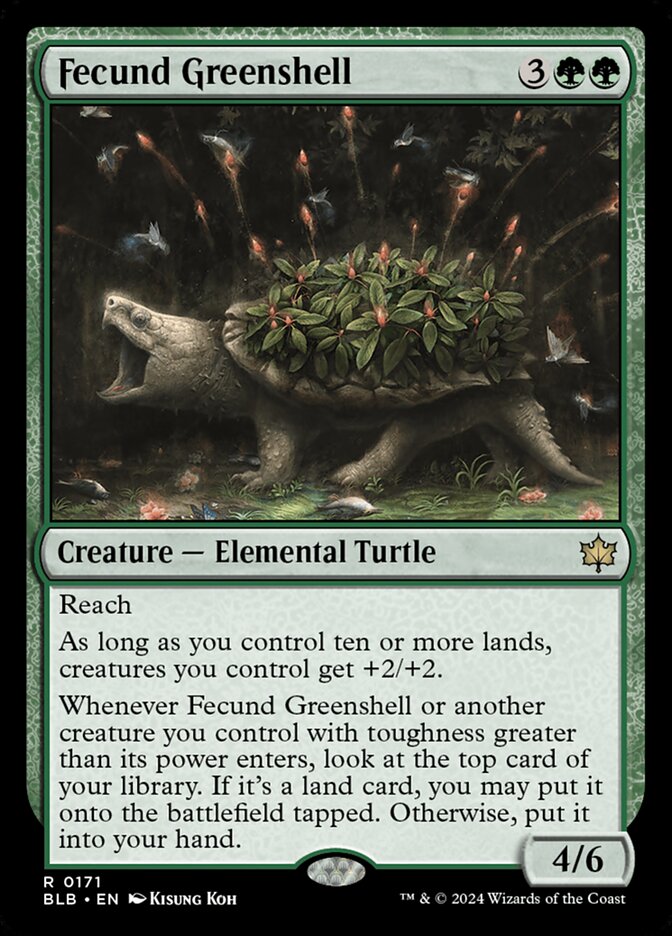 Fecund Greenshell 171 (Bloomburrow) - Foil