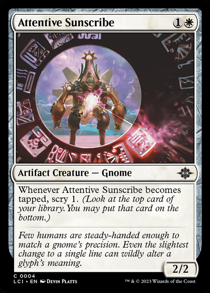 Attentive Sunscribe 4/291 (The Lost Caverns of Ixalan) - Foil