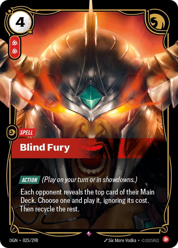 Blind Fury 025/298 (Origins) - Foil