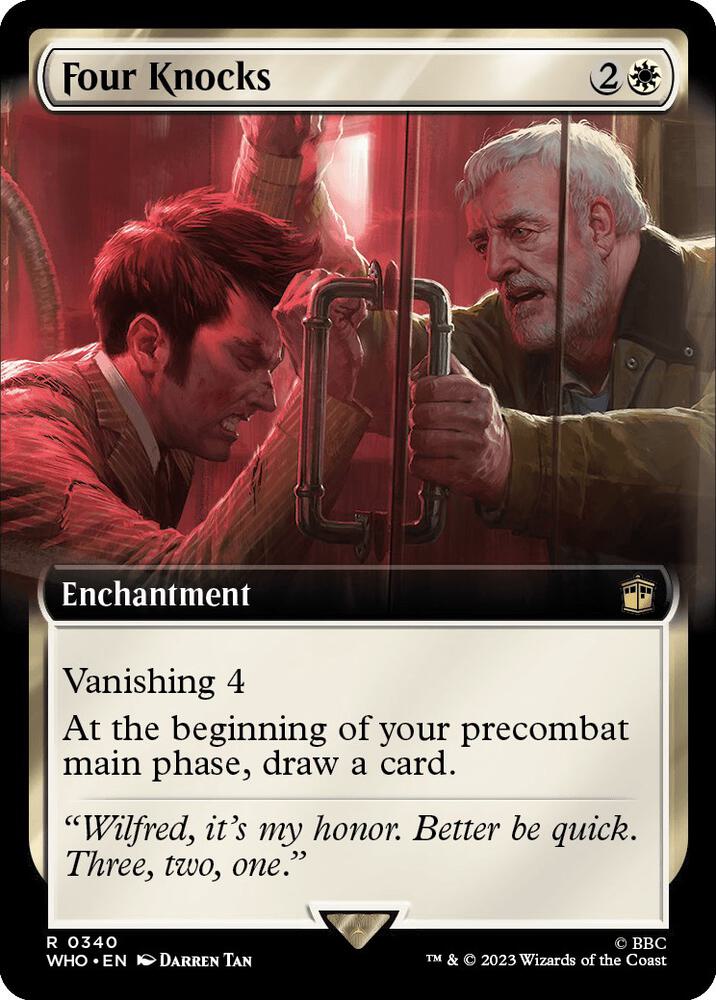 Four Knocks 340/331 (Universes Beyond: Doctor Who) - Extended Art Foil