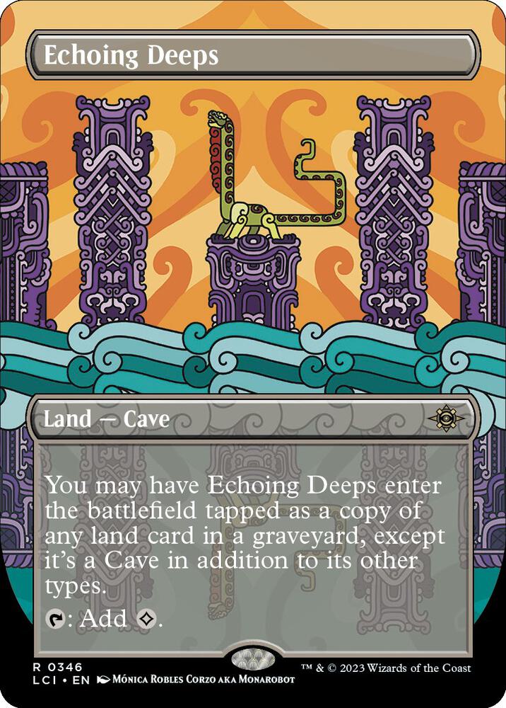 Echoing Deeps 346 (The Lost Caverns of Ixalan) - Borderless Foil