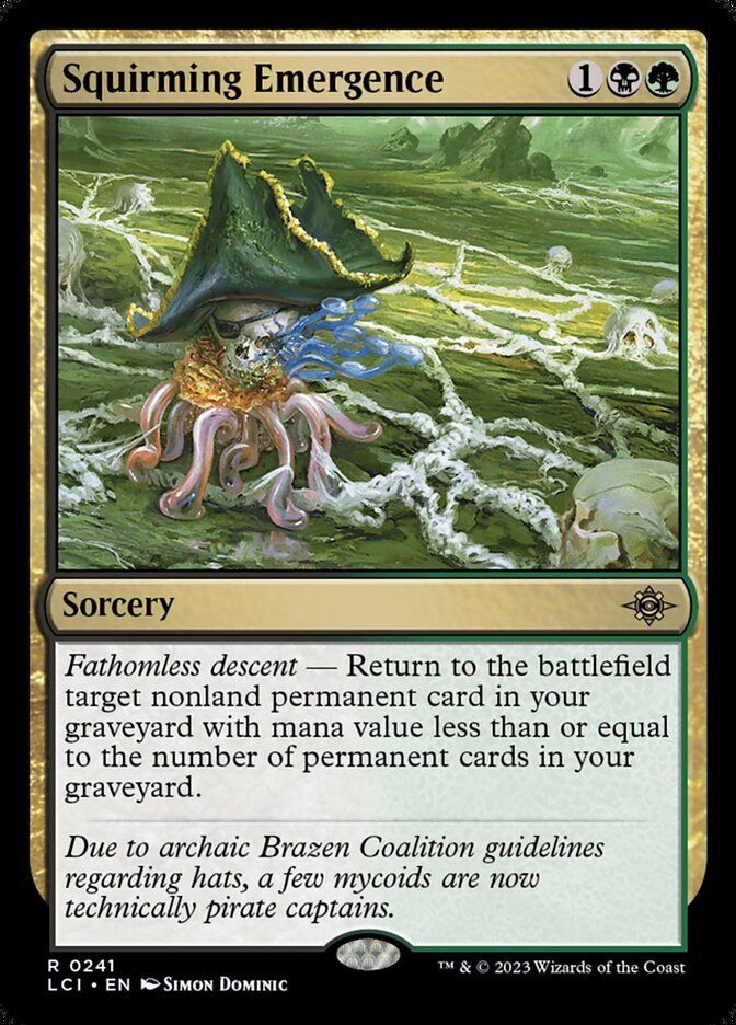 Squirming Emergence 241 (The Lost Caverns of Ixalan) - Foil