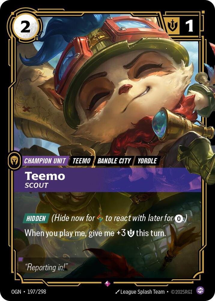 Teemo - Scout 197/298 (Origins) - Foil