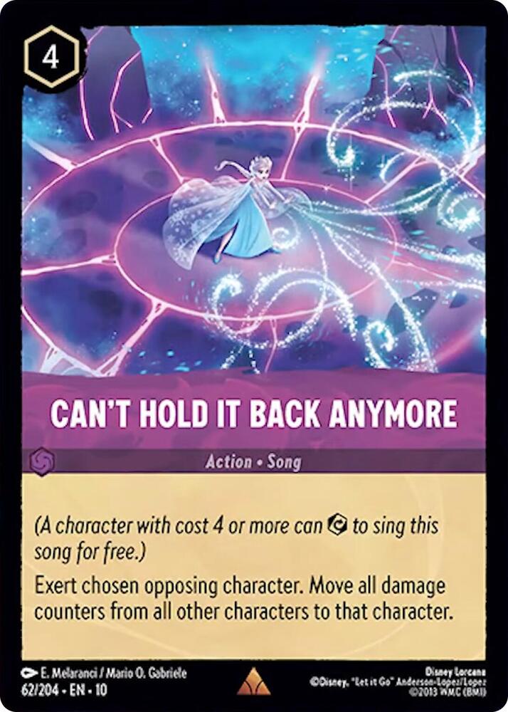 Cant Hold It Back Anymore (Whispers in the Well) - Cold Foil