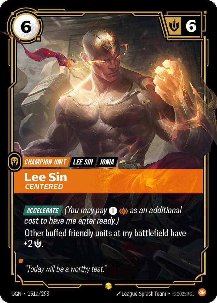 Lee Sin - Centered 151a/298 (Origins) - Foil