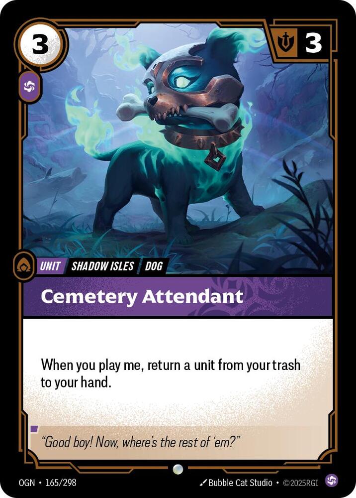 Cemetery Attendant 165/298 (Origins) - Foil