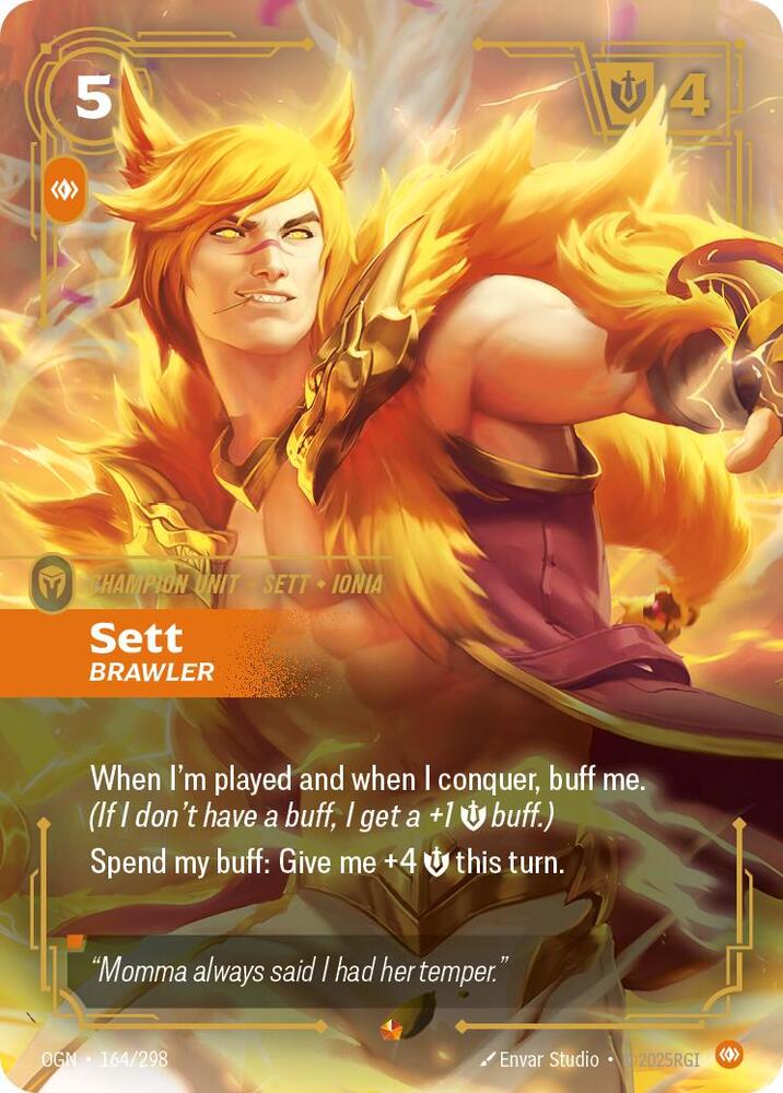 Sett - Brawler 164/298 (Origins) - Foil
