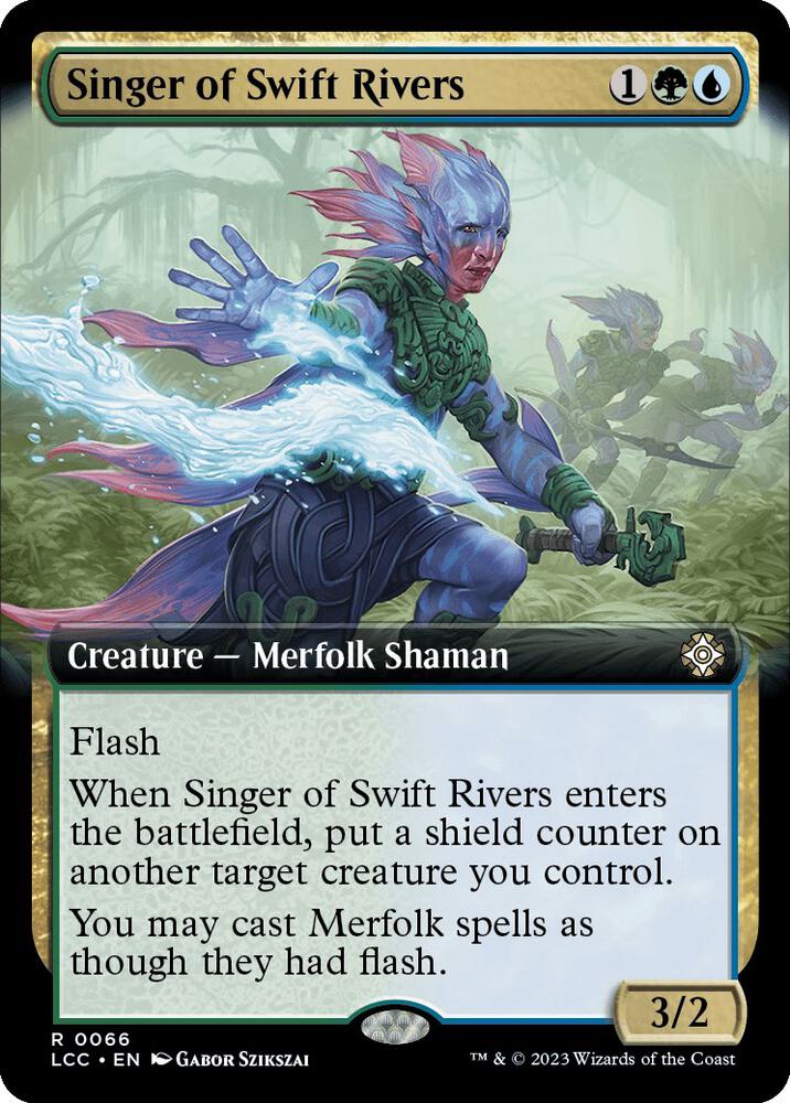 Singer of Swift Rivers 66/370 (Commander: The Lost Caverns of Ixalan) - Extended Art