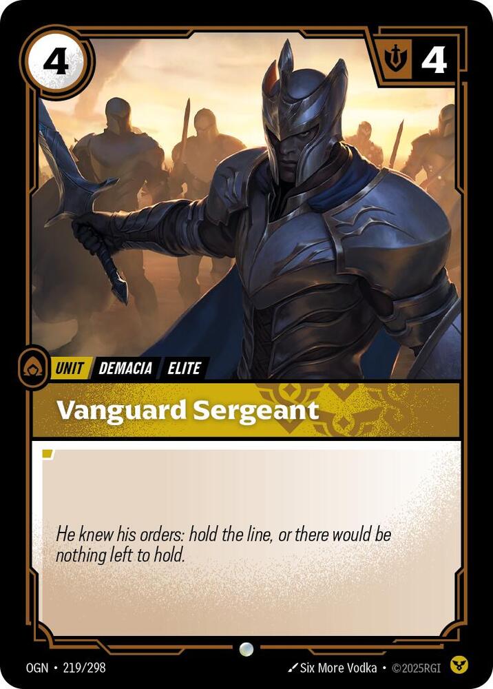 Vanguard Sergeant 219/298 (Origins)