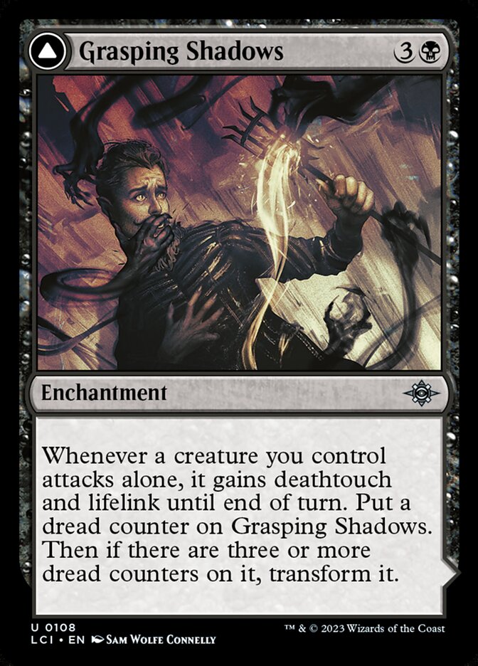 Grasping Shadows // Shadows' Lair 108/291 (The Lost Caverns of Ixalan) - Foil
