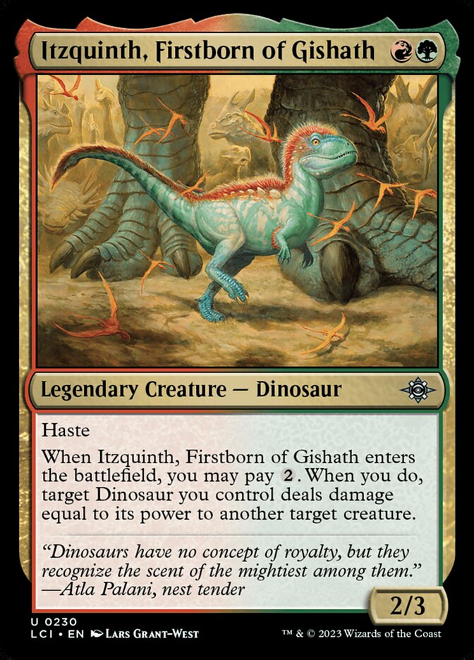 Itzquinth, Firstborn of Gishath 230/291 (The Lost Caverns of Ixalan) - Foil