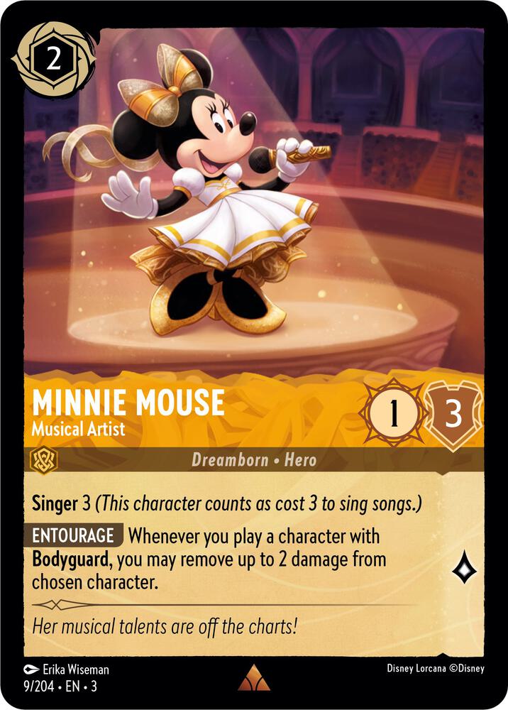 Minnie Mouse Musical Artist (Into the Inklands) - Cold Foil