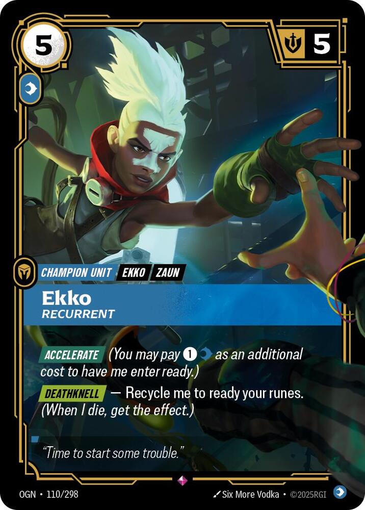 Ekko - Recurrent 110/298 (Origins) - Foil