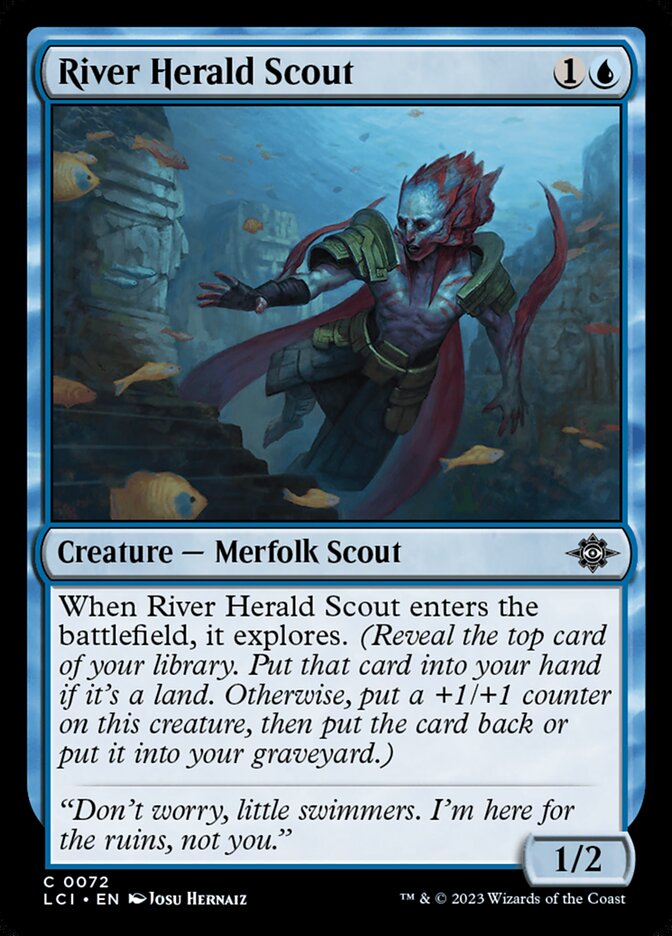 River Herald Scout 72/291 (The Lost Caverns of Ixalan) - Foil