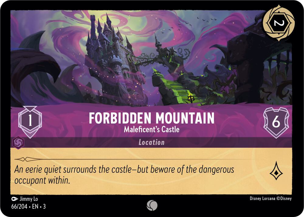 Forbidden Mountain Maleficents Castle (Into the Inklands) - Cold Foil