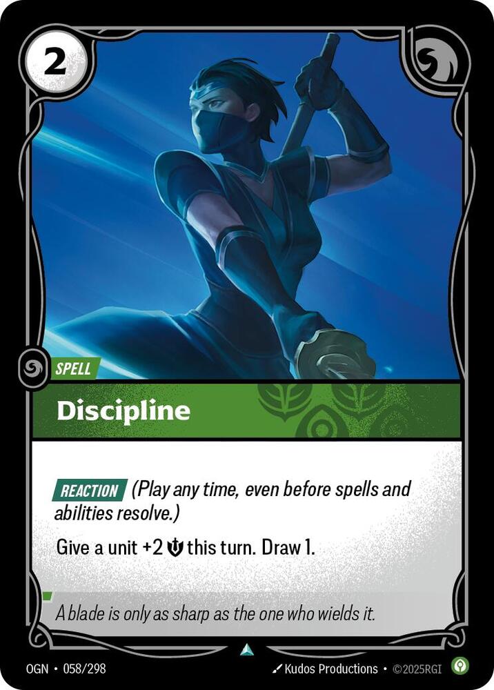 Discipline 58/298 (Origins)