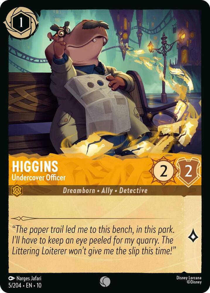Higgins Undercover Officer (Whispers in the Well) - Cold Foil