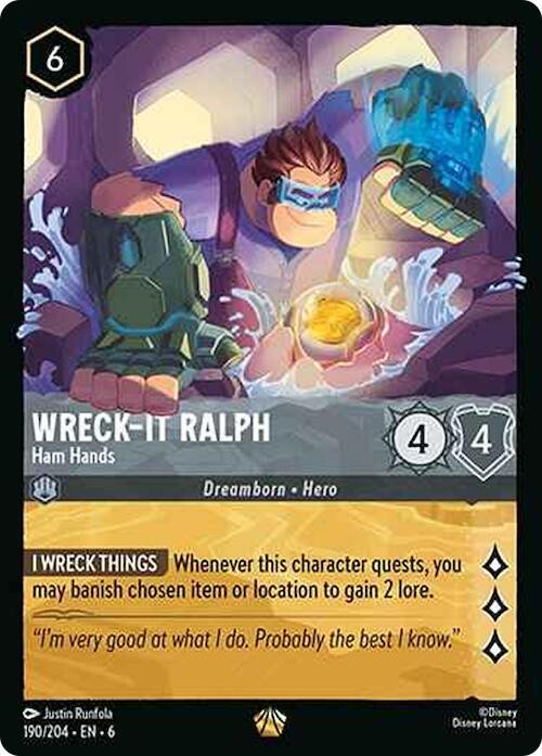 Wreck It Ralph Ham Hands (Azurite Sea) - Cold Foil