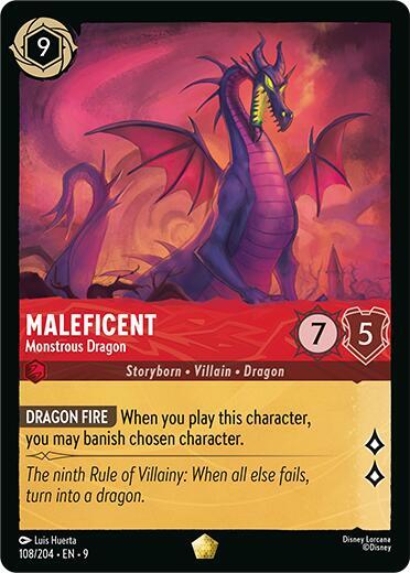 Maleficent Monstrous Dragon (Fabled) - Cold Foil