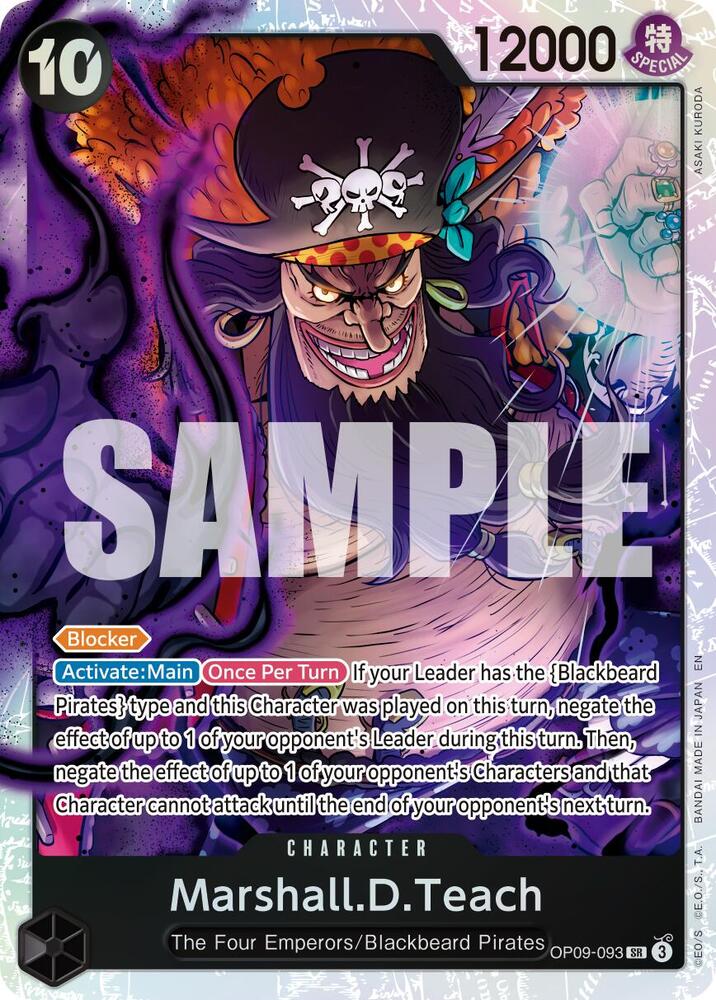 Marshall.D.Teach (Reprint) OP09-093 (Premium Booster -The Best- Vol. 2) - Foil