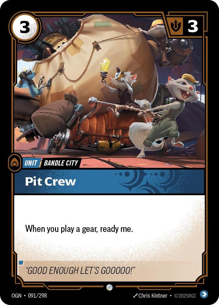 Pit Crew 091/298 (Origins) - Foil