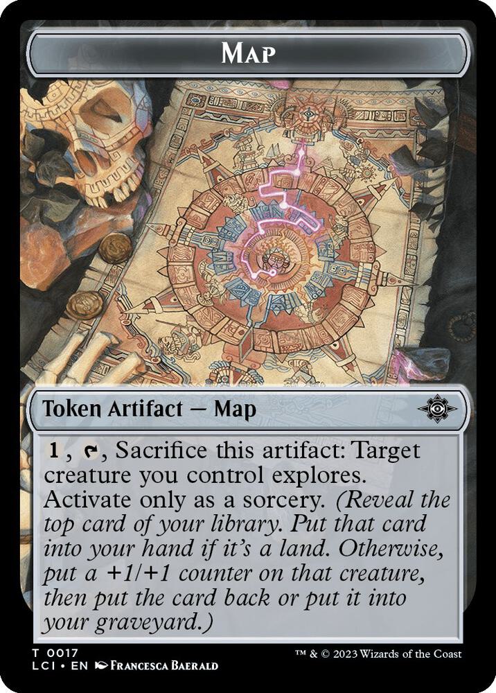 Map Vampire Demon Double Sided Token 17 // 15 (The Lost Caverns of Ixalan) - Foil