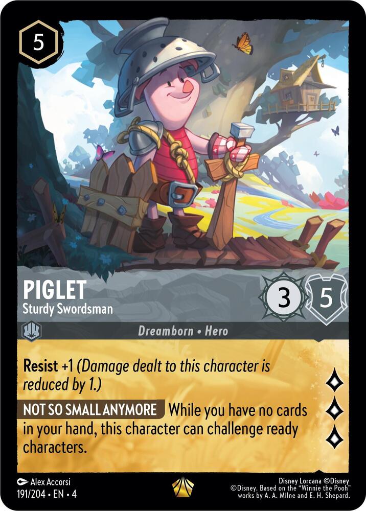 Piglet Sturdy Swordsman (Ursula's Return) - Cold Foil
