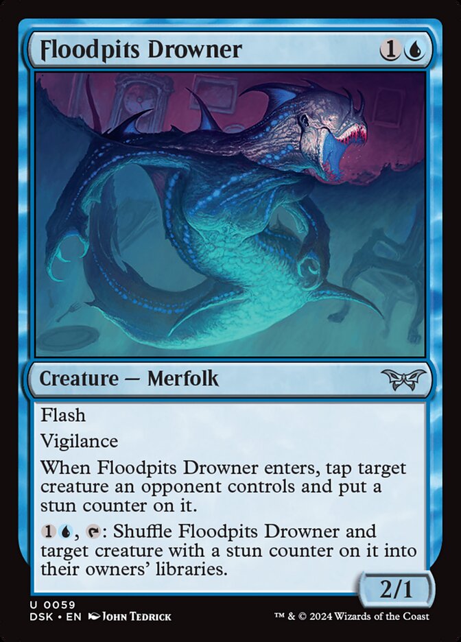 Floodpits Drowner 59 (Duskmourn: House of Horror)