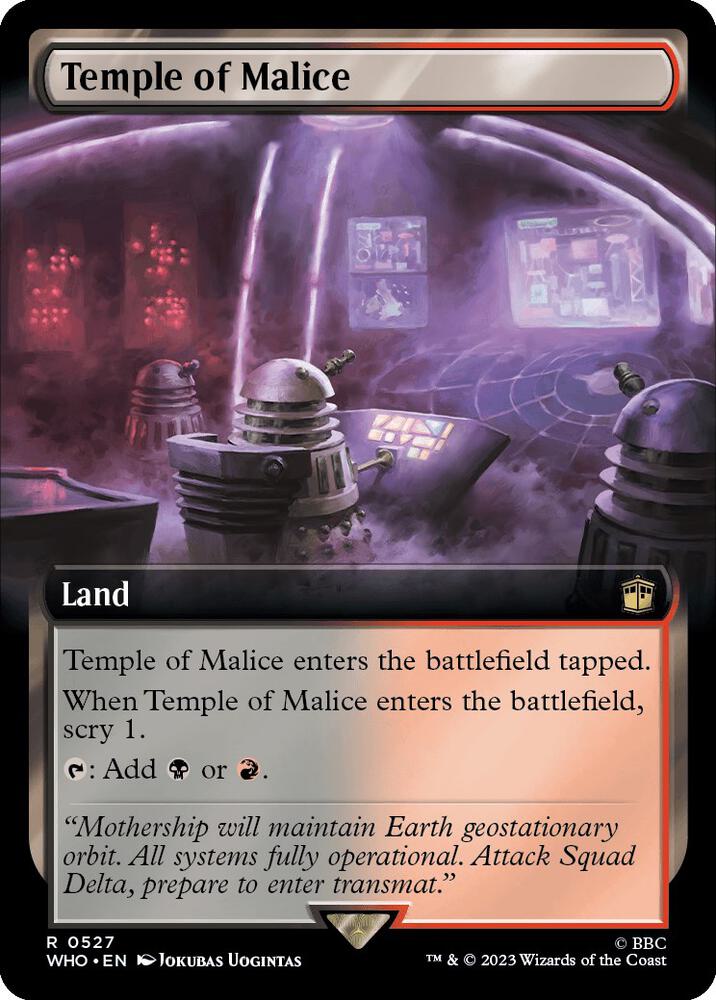 Temple of Malice 527/331 (Universes Beyond: Doctor Who) - Extended Art
