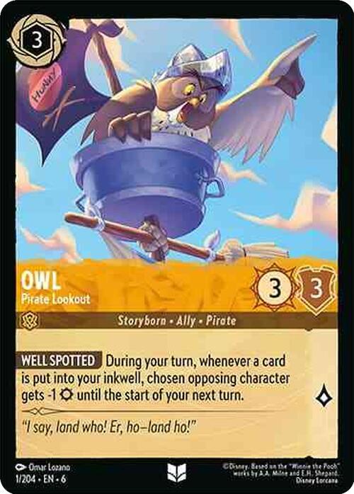 Owl Pirate Lookout (Azurite Sea) - Cold Foil