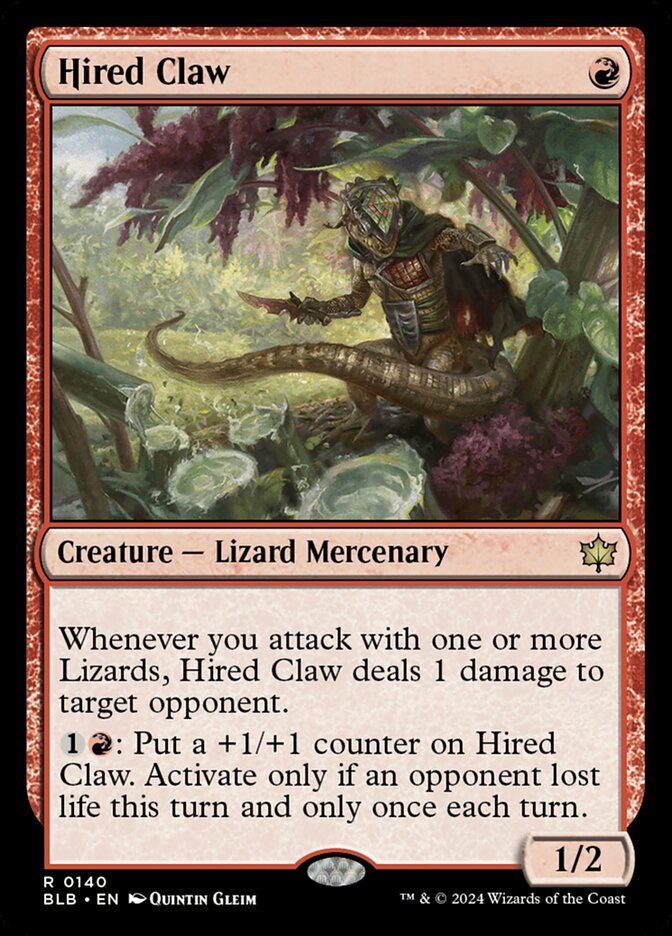 Hired Claw 140 (Bloomburrow) - Foil
