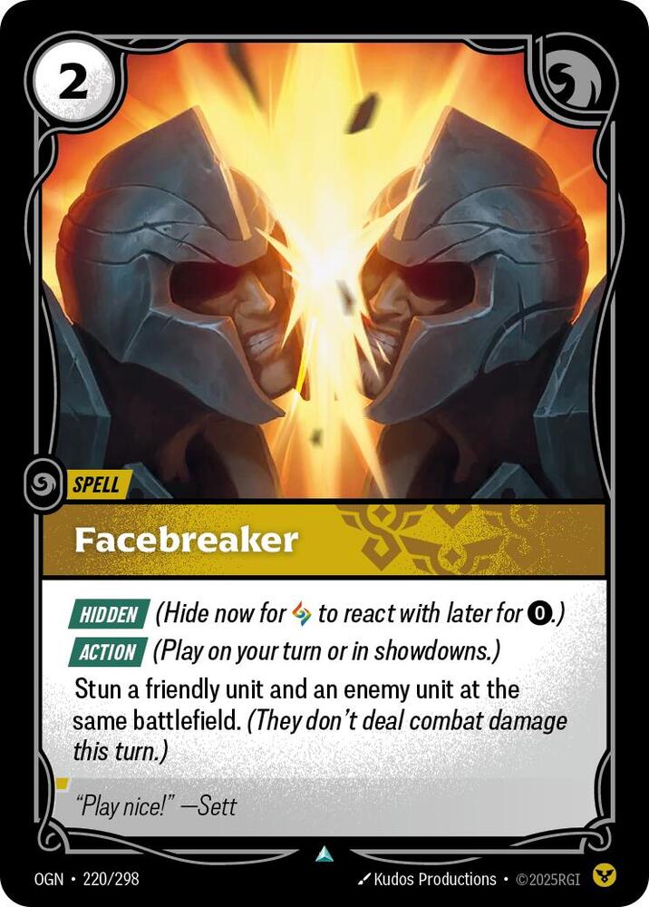Facebreaker 220/298 (Origins)