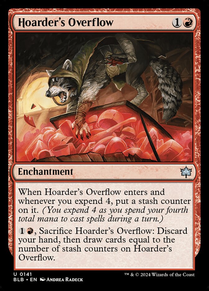 Hoarder's Overflow 141 (Bloomburrow) - Foil