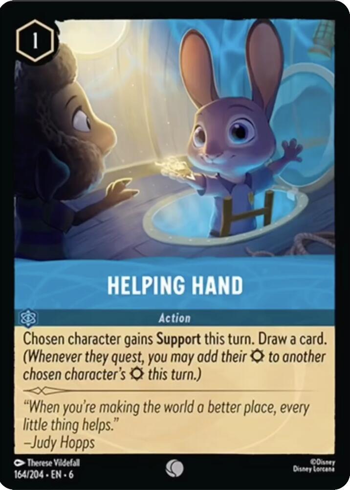 Helping Hand (Azurite Sea) - Cold Foil