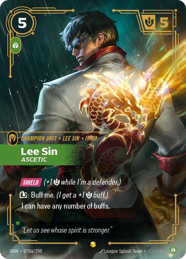 Lee Sin - Ascetic 78a/298 (Origins) - Foil
