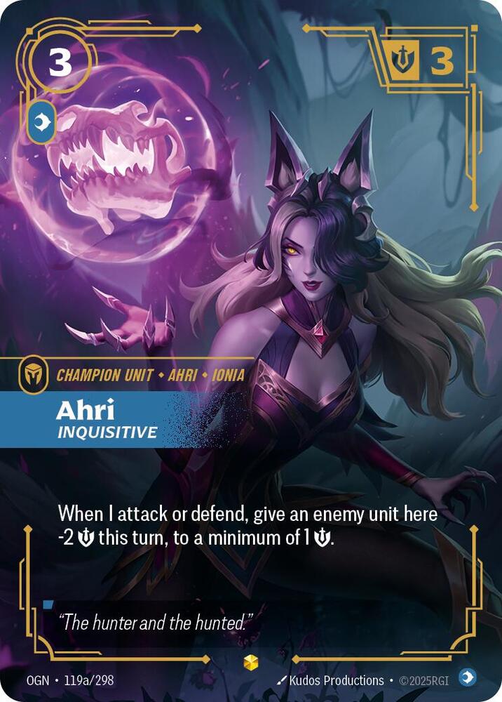 Ahri - Inquisitive 119a/298 (Origins) - Foil