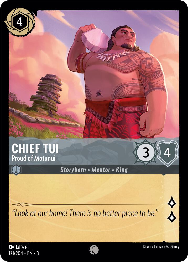 Chief Tui Proud of Motunui (Into the Inklands) - Cold Foil