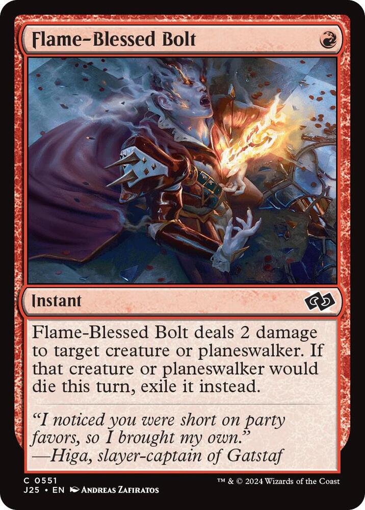 Flame-Blessed Bolt 551/779 (Foundations Jumpstart)
