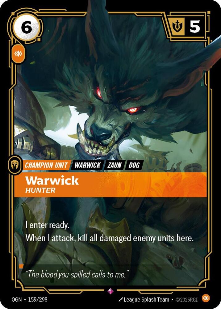 Warwick - Hunter 159/298 (Origins) - Foil