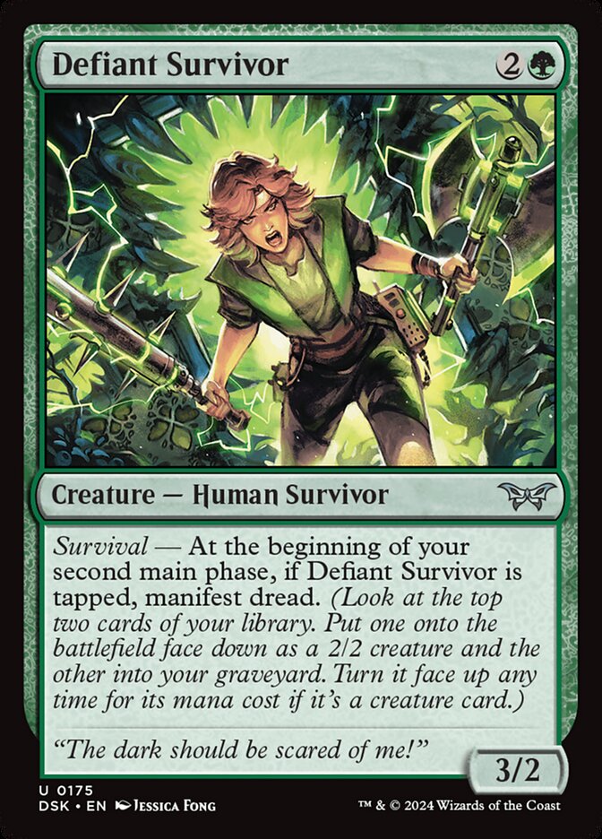Defiant Survivor 175 (Duskmourn: House of Horror) - Foil