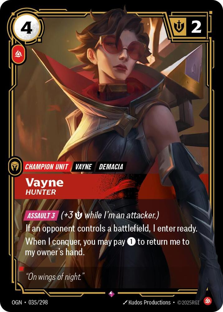 Vayne - Hunter 035/298 (Origins) - Foil