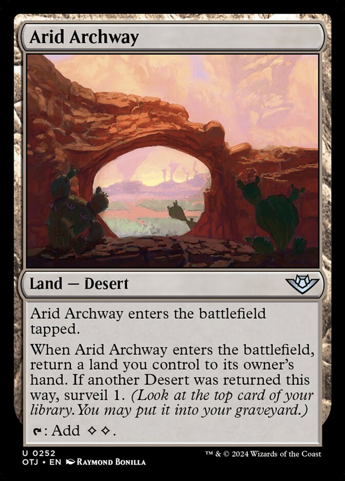 Arid Archway 252 (Outlaws of Thunder Junction)