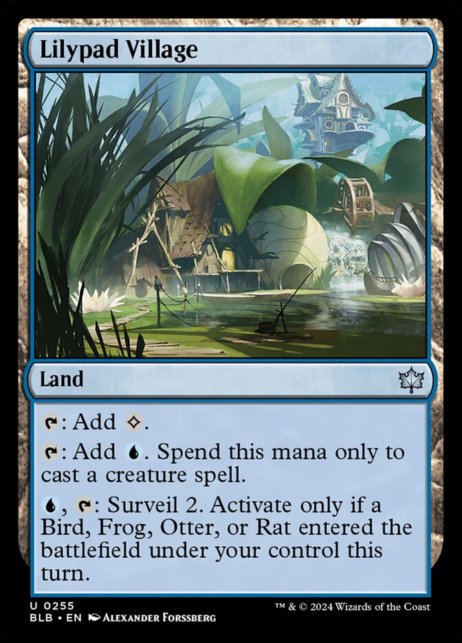 Lilypad Village 255 (Bloomburrow) - Foil