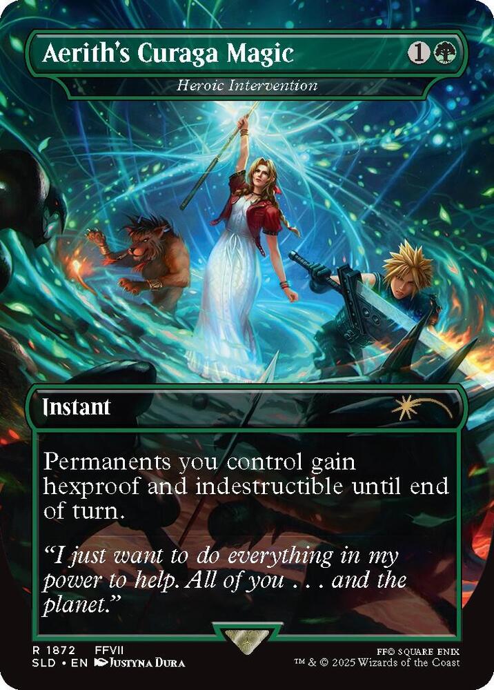 Aeriths Curaga Magic // Heroic Intervention 1872 (Secret Lair Drop Series) - Borderless