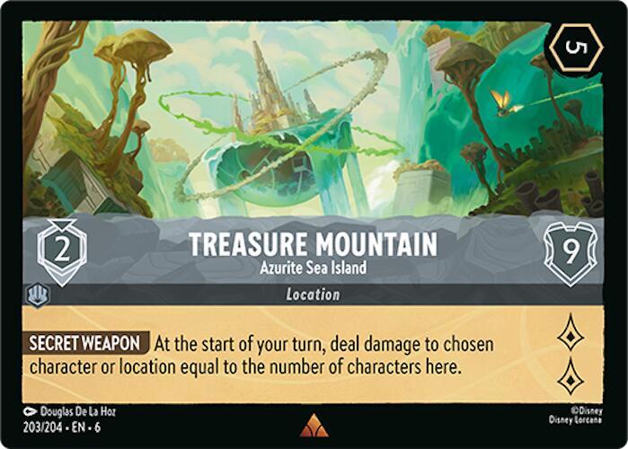 Treasure Mountain Azurite Sea Island (Azurite Sea) - Cold Foil