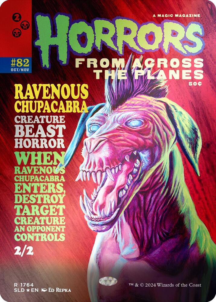 Ravenous Chupacabra 1764 (Secret Lair Drop Series) - Borderless Rainbow Foil