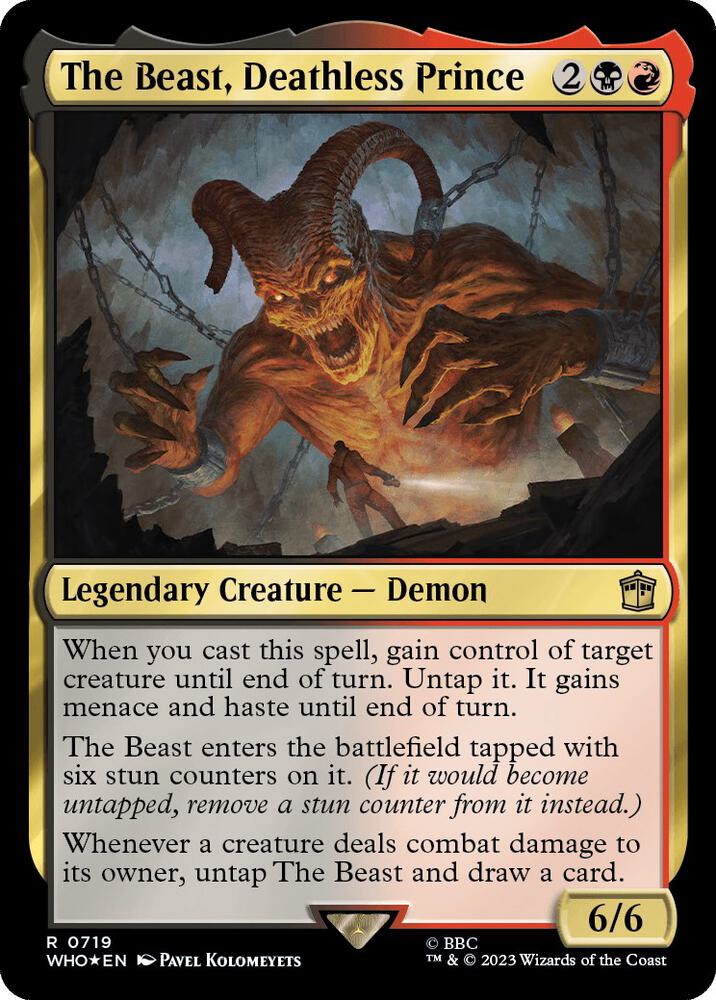 The Beast, Deathless Prince 719/331 (Universes Beyond: Doctor Who) - Surge Foil
