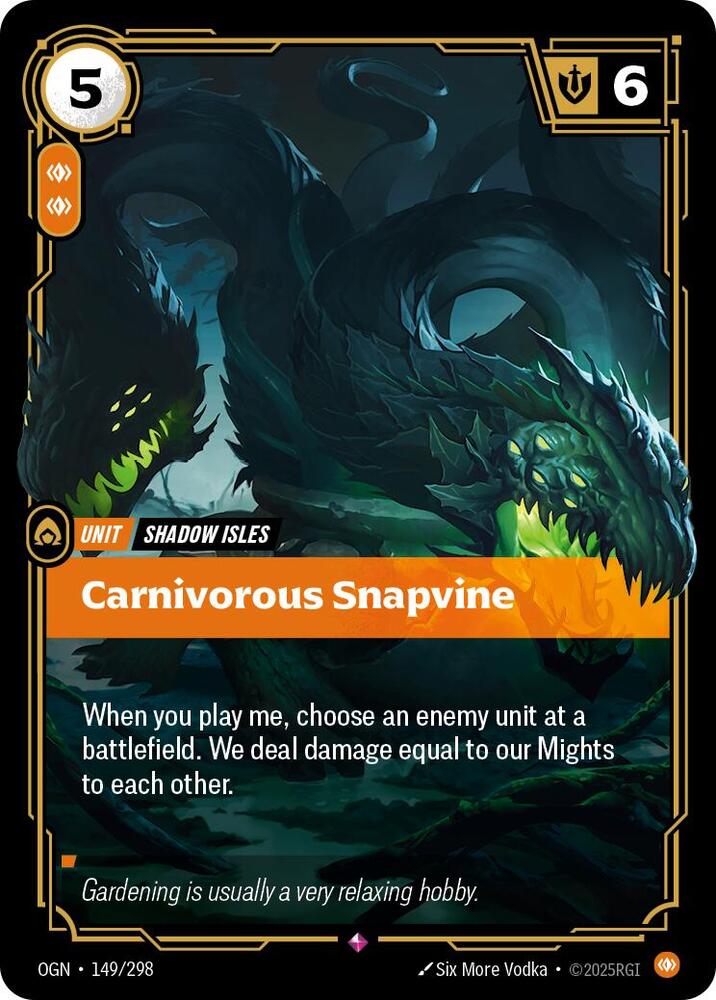 Carnivorous Snapvine 149/298 (Origins) - Foil