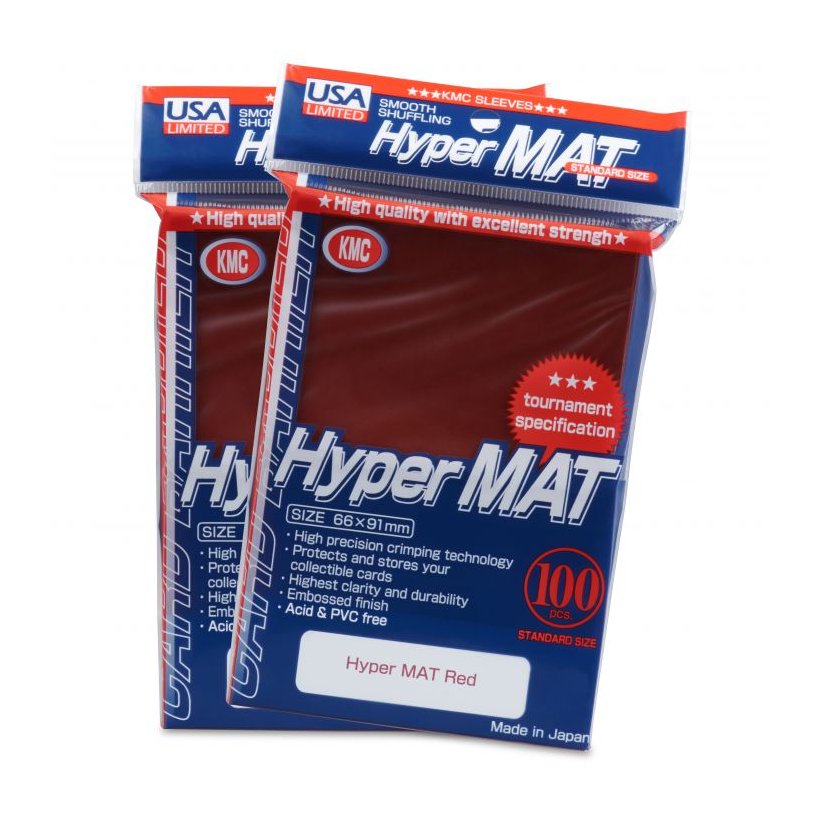 KMC: Sleeves - Hyper MAT: Red