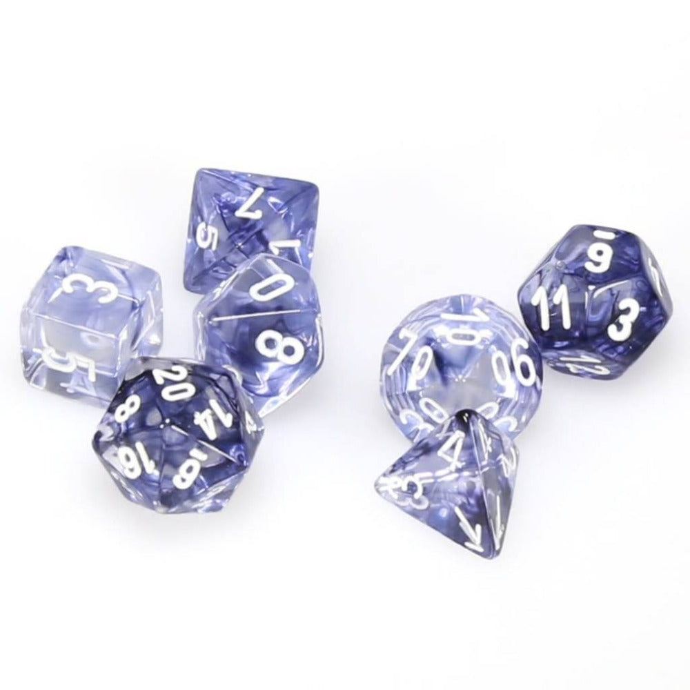 Chx 27408 Nebula Black/White 7-die Set
